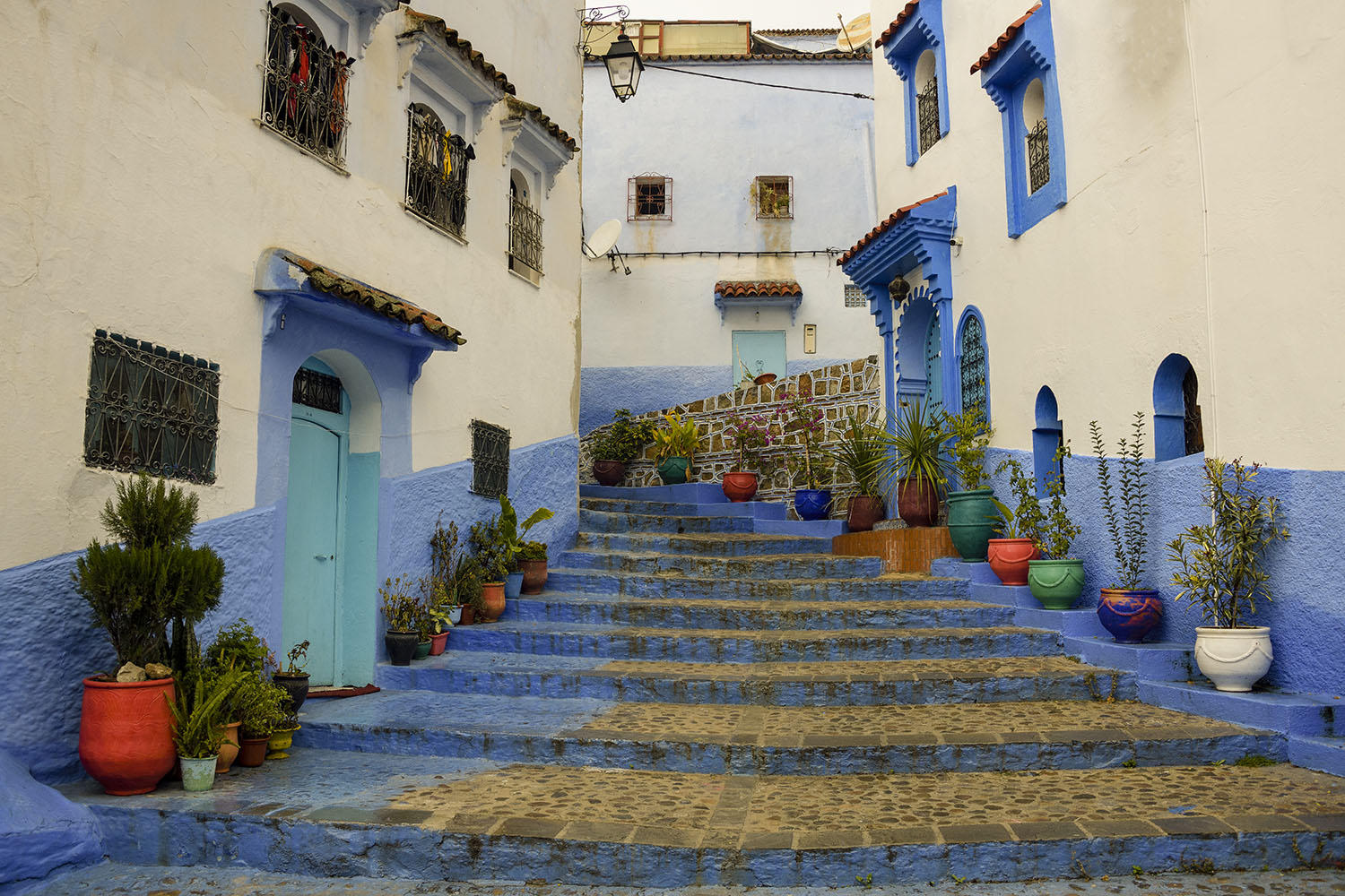 DSC_7538_1A2 - Street Stairs Medina (Chefchaouen)