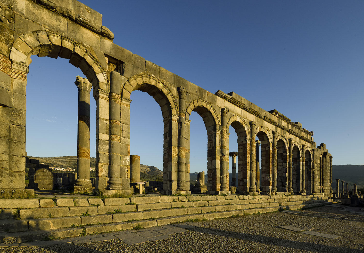 DSC_8795_1A2 - The Basilica Exterior Wall (Volubilis)